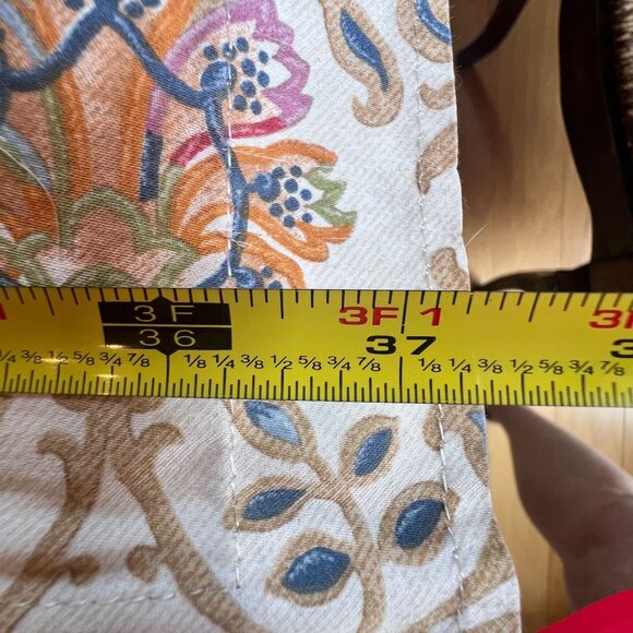 Ralph Lauren "Marrakesh" King Pillowcases Paisley Floral Cotton Beige Multicolor - Picture 9 of 12